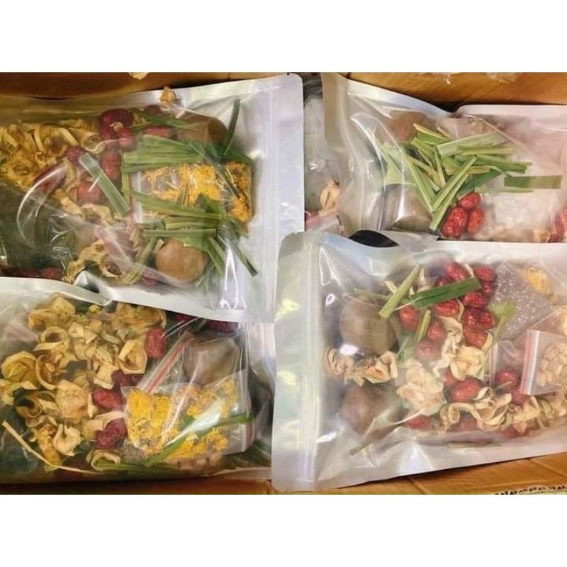 [SẴN HCM] SET NẤU TRÀ BÍ ĐAO ❤FREESHIP❤ SET NẤU TRÀ BÍ ĐAO 8 VỊ GÓI 500GR - Lùn Con Food