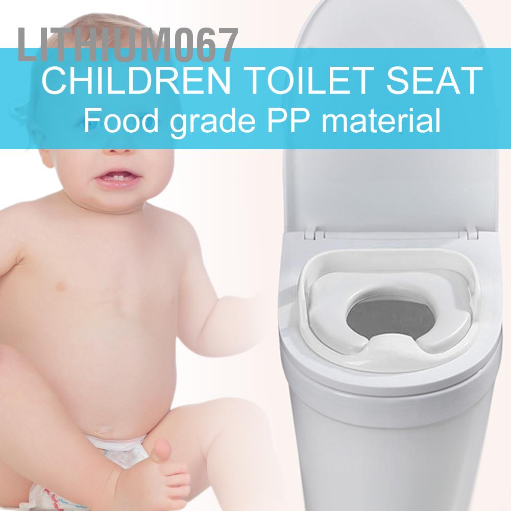 Bệ Lót Thu Nhỏ Bồn Cầu Có Tay Vịn Cho Bé - Mềm Mại Chống Trượt Luyện Tập Dành Cho Trẻ Em lithium067