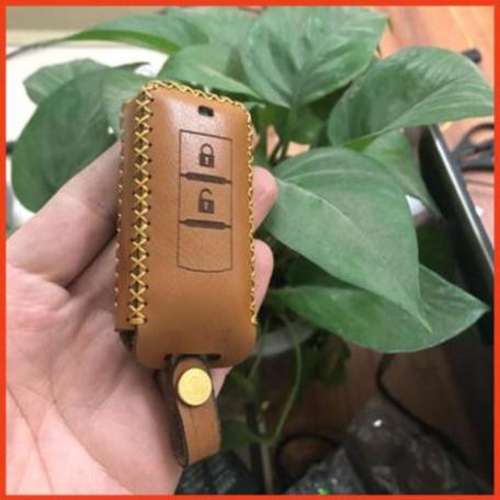 Bao Da Chìa Khoá Mitsubishi Xpander, Outlander, Triton, Attrage, Pajero Sport  da bò thật 100%, khắc tên SĐT