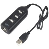 Bộ chia usb cho máy tính USB 2.0 Hub 4 Port (Đen) 1000000056