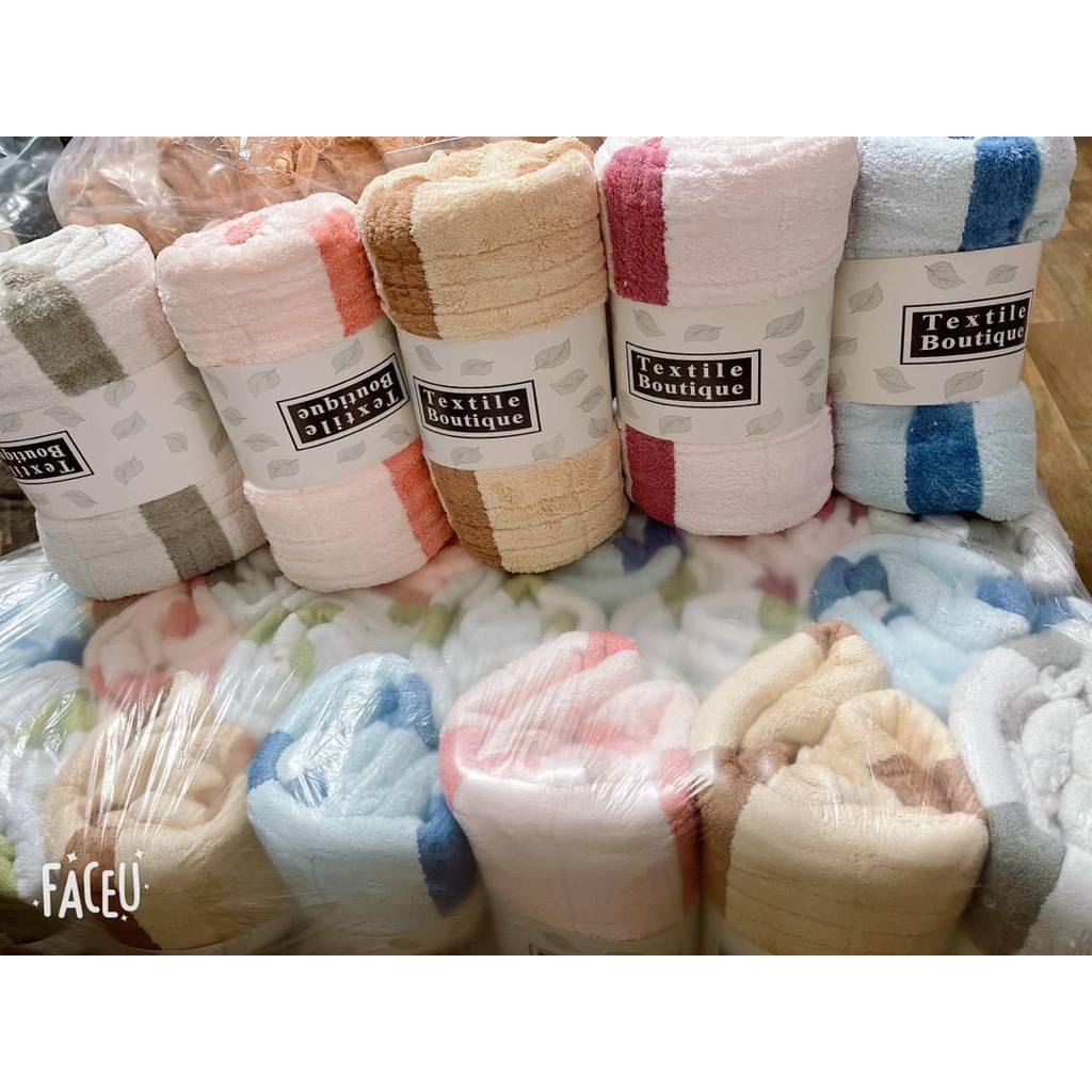 khăn tắm kẻ ô cao cấp sợi bông size 50x100cm
