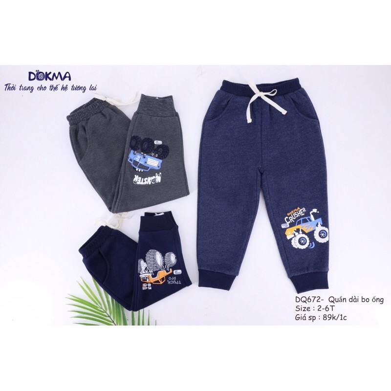 Quần dài bo gấu Dokma (1-6T)