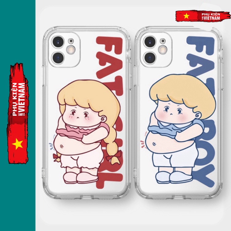 Ốp lưng iphone 6, 6s plus, 7 8 Plus, X, XS, XR, XSMAX, 11 , 12, 13 PROMAX suốt trong quãng BÉ BỤNG BỰ PKVN
