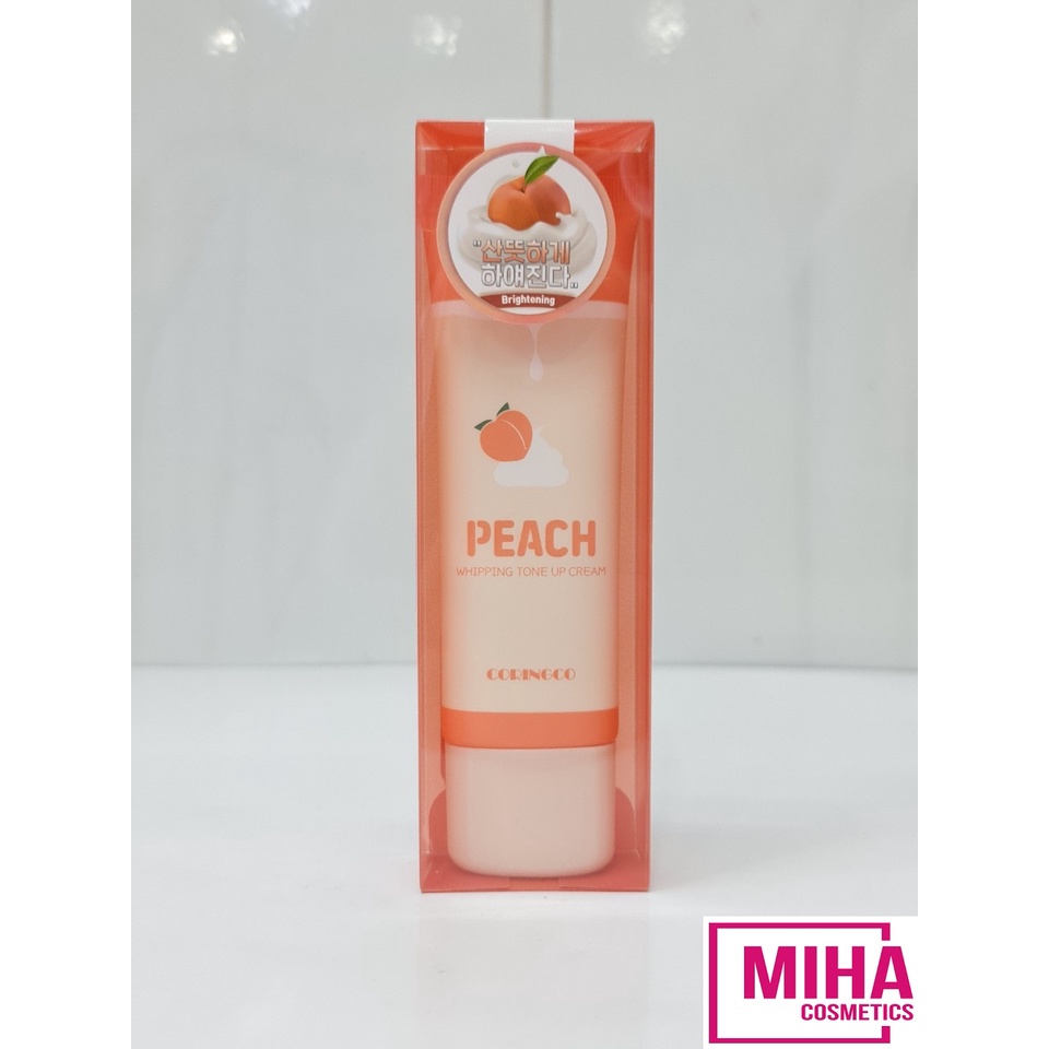 Kem Đào Dưỡng Trắng Da Coringco Peach Whipping Tone Up Cream 50ml Hàn Quốc