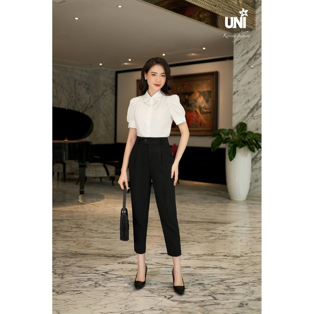 Quần Tây Nữ UNIVTH Công Sở Dáng Ống Đứng Basic 9Q0102 Uni Korean Fashion