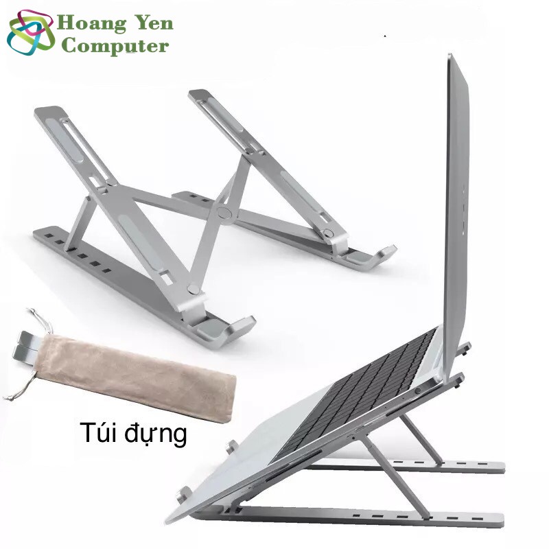 Giá Đỡ Laptop - Macbook 14-15.6" Chất Liệu Nhôm Gọn Nhẹ, Có Thể Gấp Gọn - BH 2 Tháng 1 đổi 1