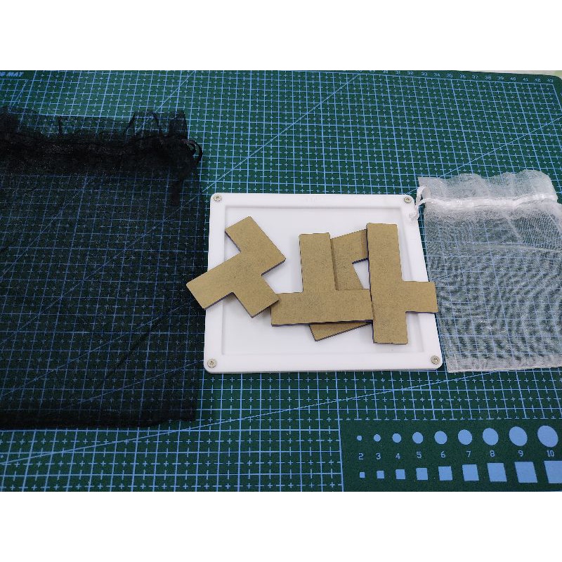 Đồ chơi trí tuệ_Thử thách trí não_The Rectangle 4-Packing &amp; Jigsaw &amp; Xếp Hình Puzzle_Hack não &amp; Xoắn não_IQ Toys_Giải đố