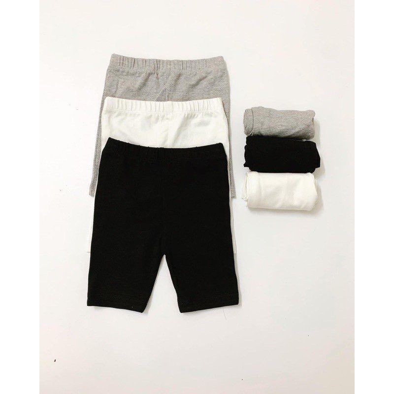 ( BEYE 059 ) Quần legging đùi trơn cho bé gái 7-17kg