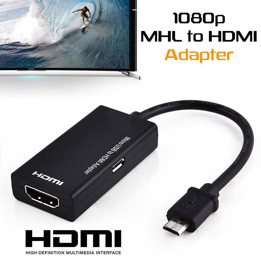 Đầu chuyển đổi Mirco USB 2.0 MHL sang HDMI HD 1080P cho HTC LG Android HDMI