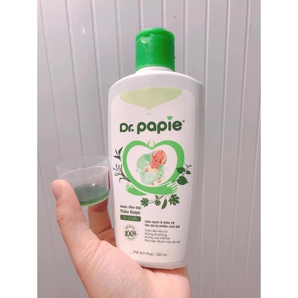 Sữa tắm thảo dược Dr Papie cho bé 230ml