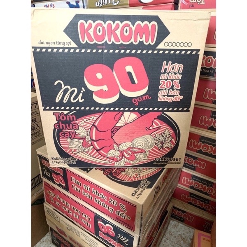 mì Kokomi đại 90g chua cay mới to hơn