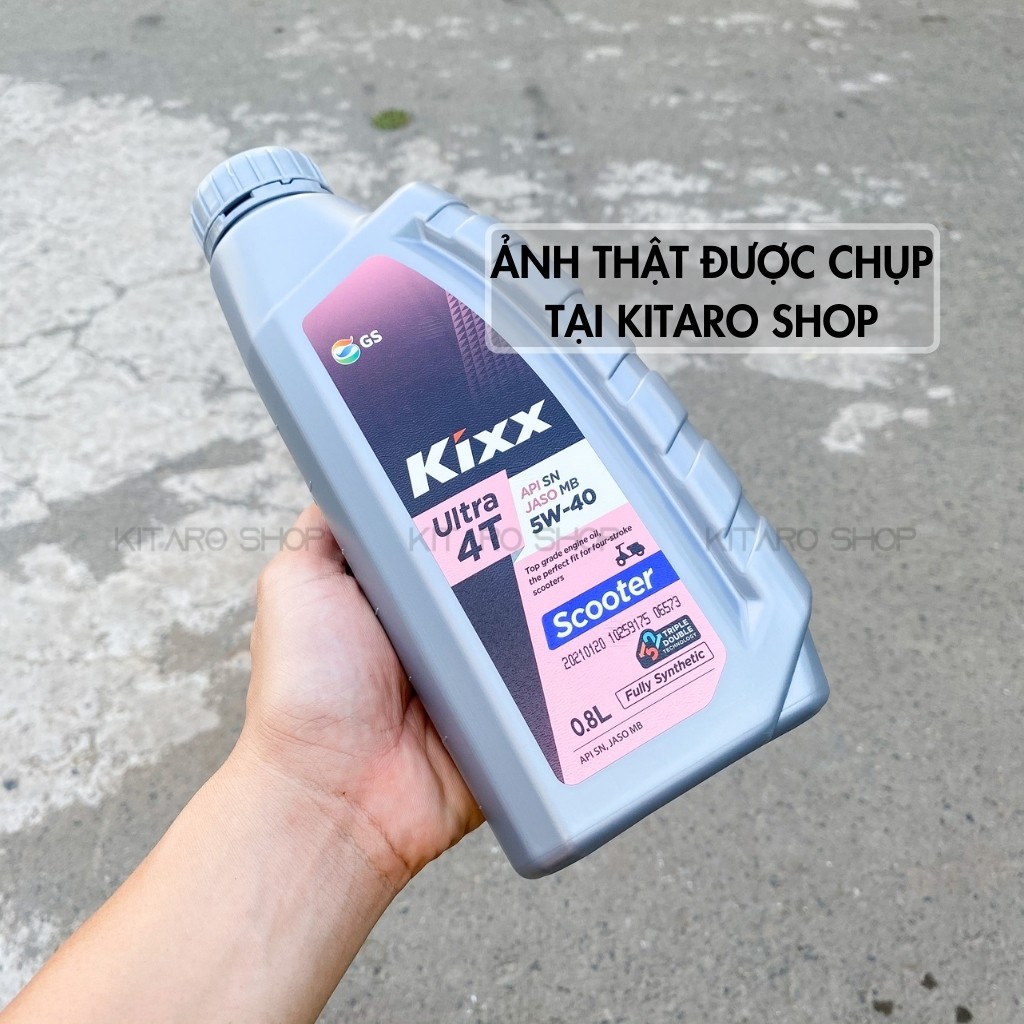 Nhớt Kixx Ultra 4T Scooter 800ml 100% Tổng Hợp