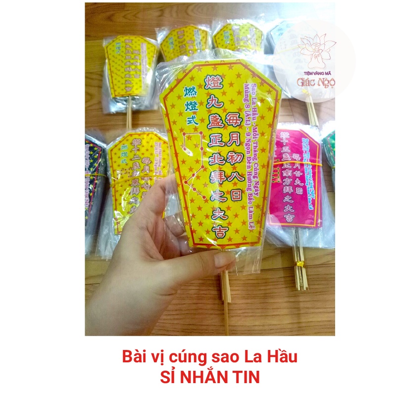 Bài vị cúng sao - Vàng Mã Sỉ Lẻ Giá Rẻ