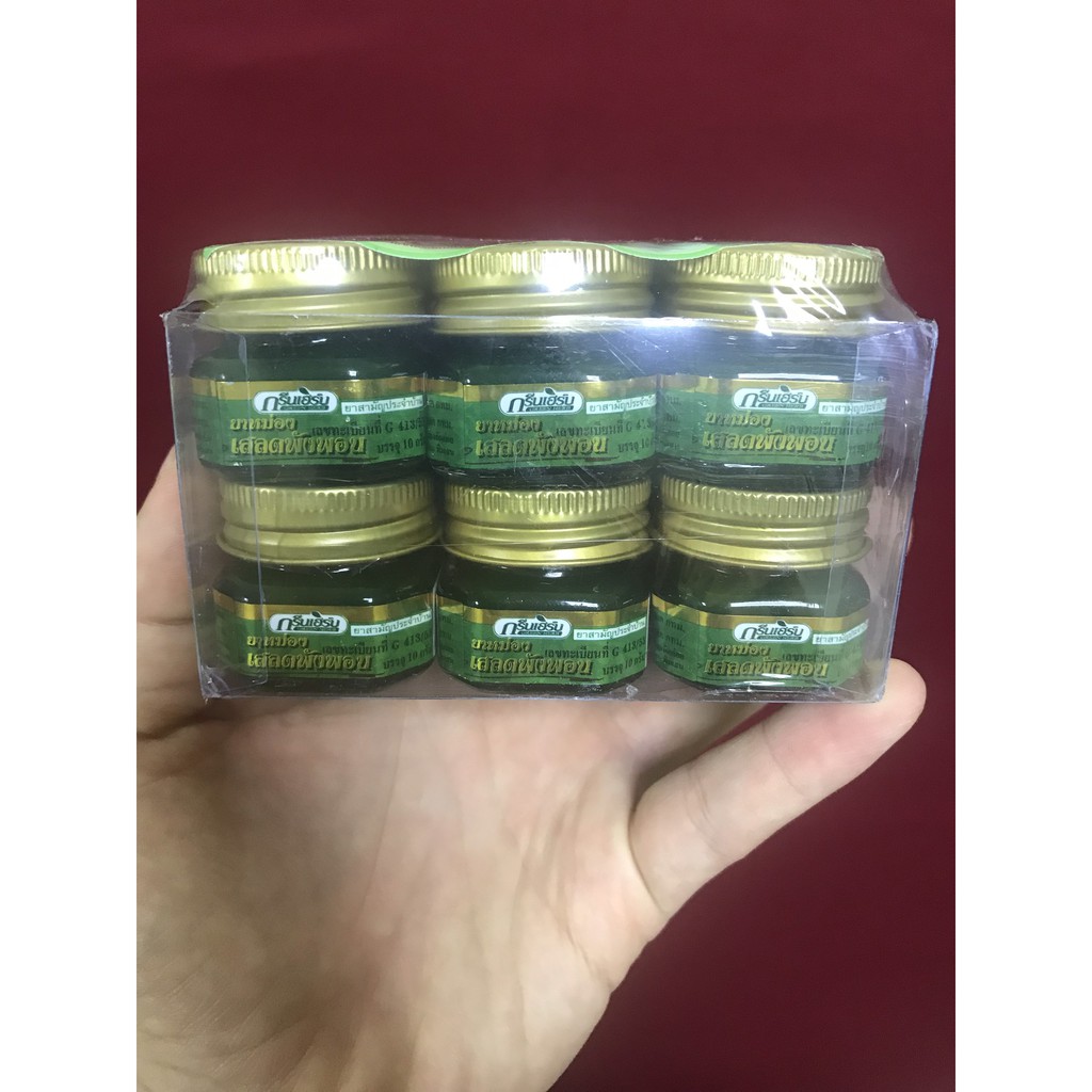 [SALE] [100% CHÍNH HÃNG] Dầu cù là thơm Green Herb Thái Lan 10gr