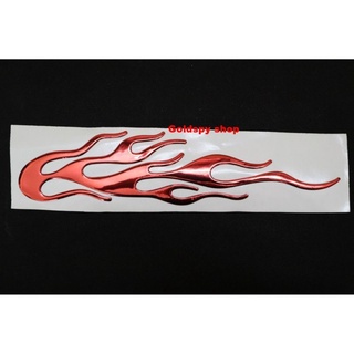 Tem decal lửa chữ nổi