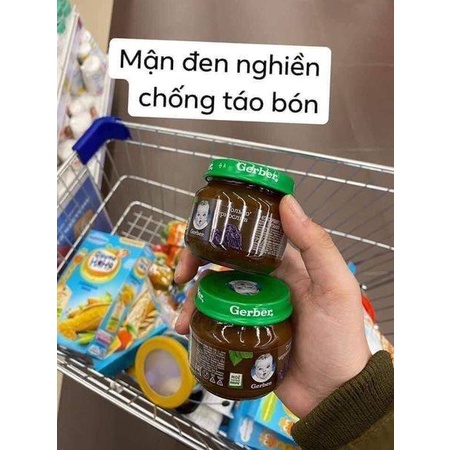 MẬN ĐEN NGHIỀN GERBER CHỐNG TÁO BÓN CHO BÉ