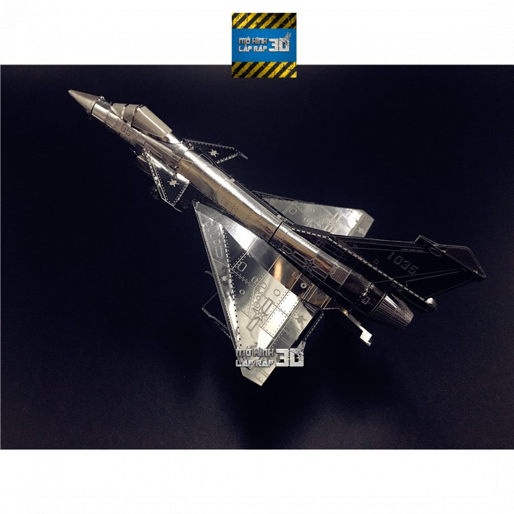 Mô hình 3D kim loại lắp ráp Máy bay tiêm kích đa nhiệm J10B [Chưa lắp]