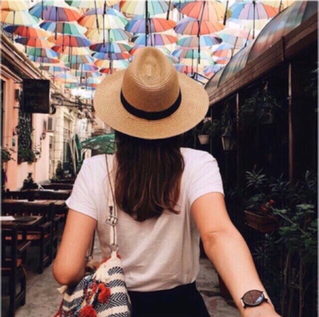 Nón cối thời trang panama hottren 2019