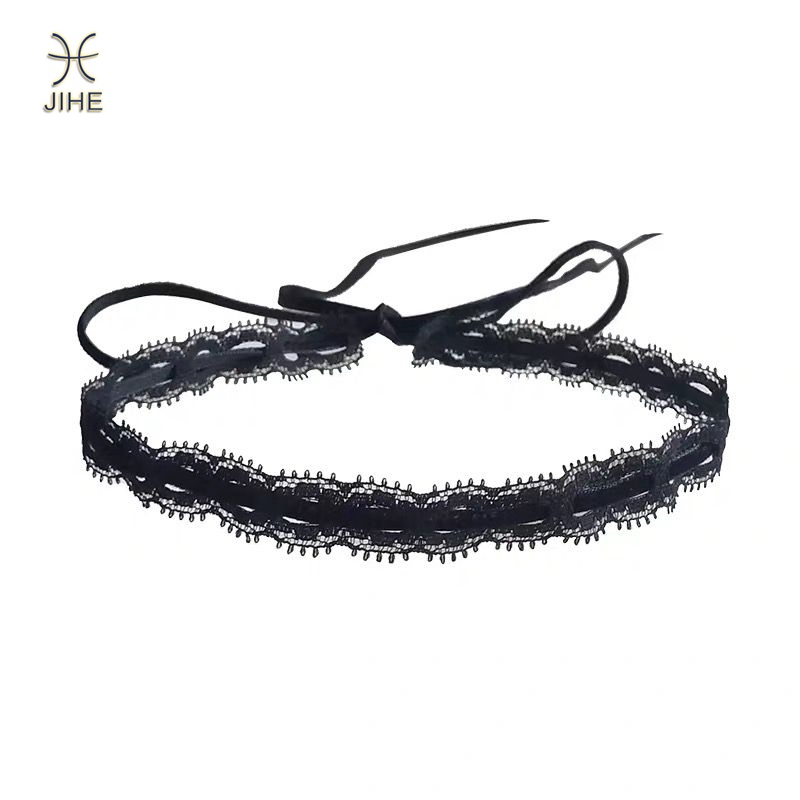 【JIHE】Vòng Cổ Choker Phối Ren Hình Lông Mi Thời Trang Nhật Hàn