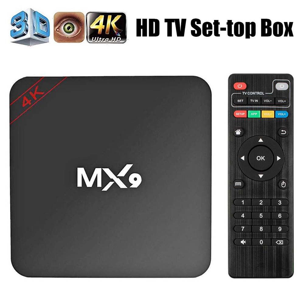 Bộ TV Box thông minh Android 11.0 WiFi HD MX9 TV Box 4K kết nối wifi 1GB 8GB 5G