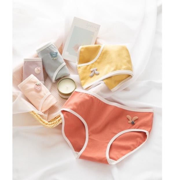 Quần Lót Nữ Quần Lót Nữ Cotton Trơn Mềm Mại Tôn Dáng Phối icon dễ thưowng  A328