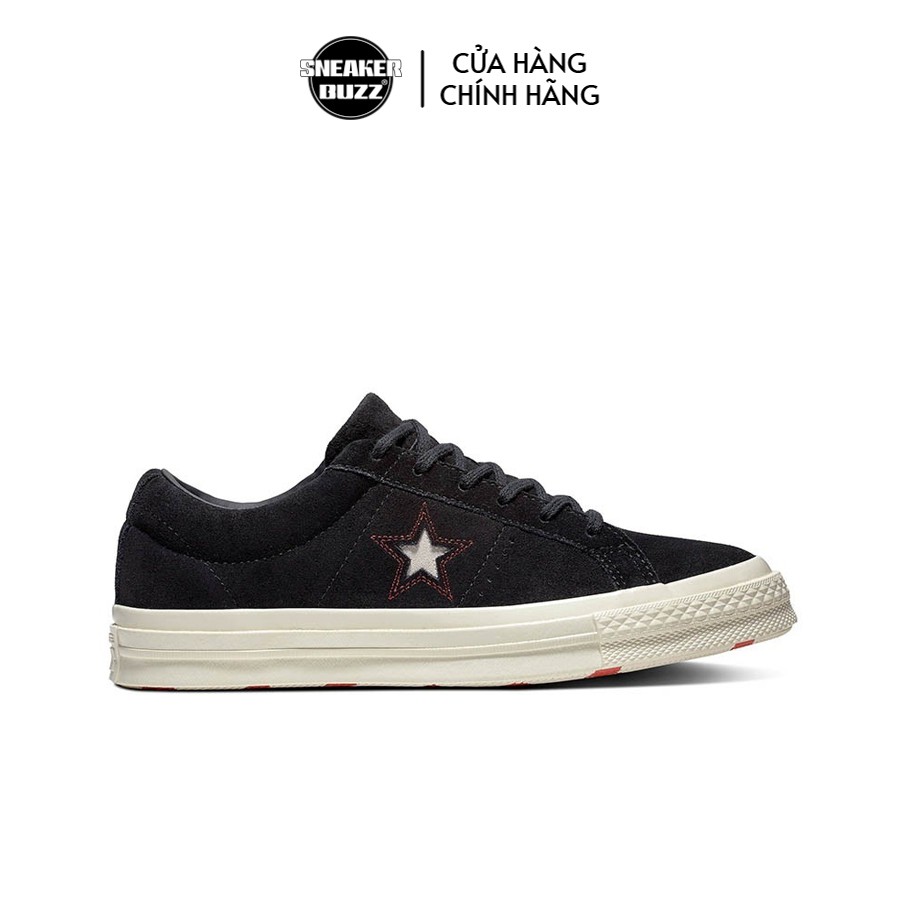 [Mã FAMALLT5 giảm 15% đơn 150k] Giày Sneaker Nữ One Star Converse - 163193V - Black/Sedona Red/Egret