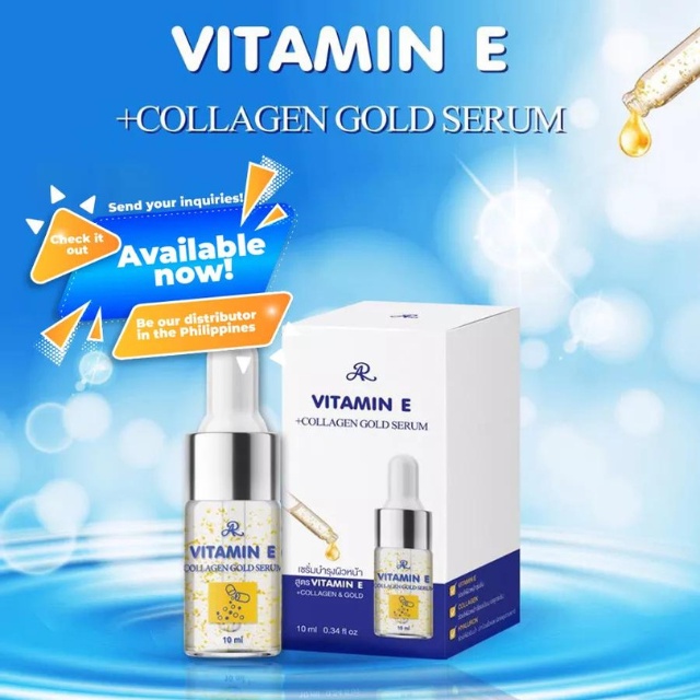 Serum Vitamin E Collagen Gold Thái Lan 10ml dưỡng ẩm, dưỡng trắng, chống lão hóa da