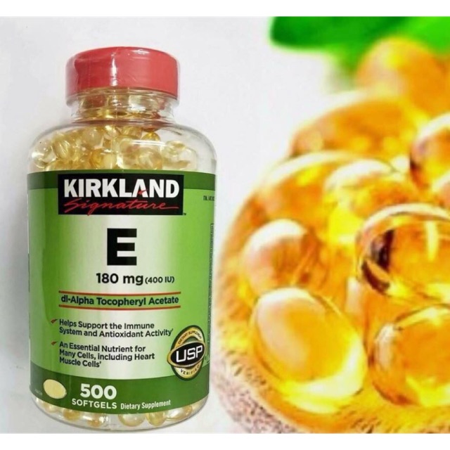🌈🍓[HSD 11/2024] Vitamin E 400 IU Kirkland 500 Viên Của Mỹ🌈🍒