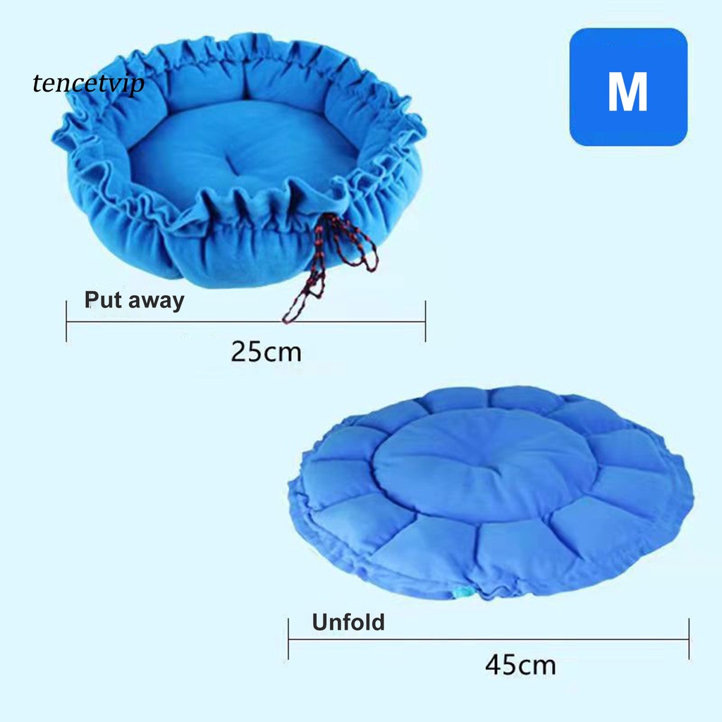 Giường Tròn Siêu Mềm Chống Rách Dùng Để Trang Trí Nhà Cho Thú Cưng