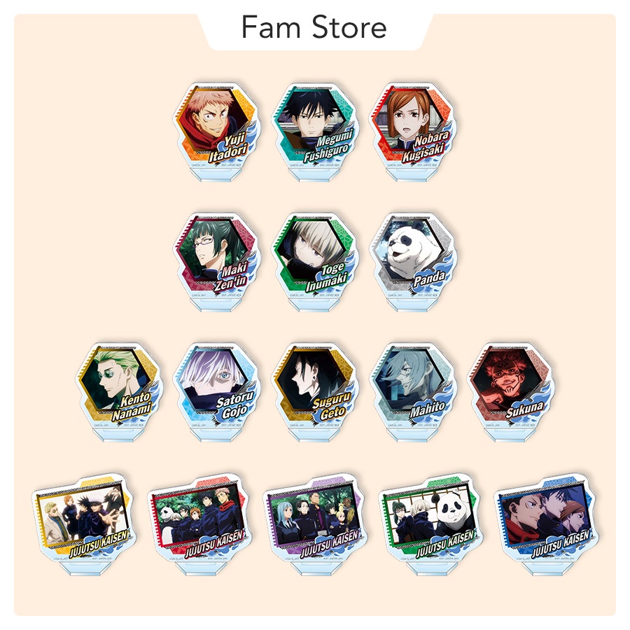 Bộ sưu tập standee mini Jujutsu Kaisen San (Ichiban Kuji H-Prize)
