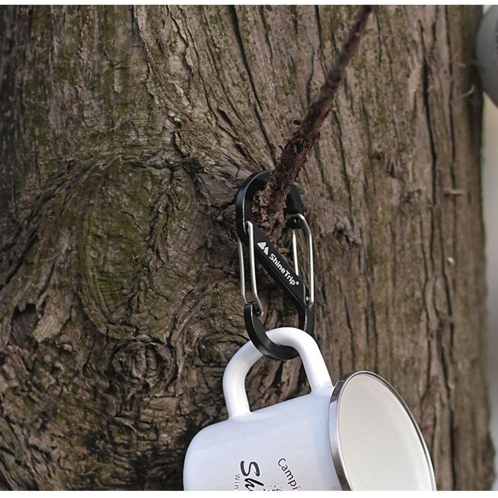 Móc khóa carabiner MUVAKO chữ S bằng hợp kim nhôm chống trộm