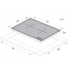 Bếp từ đôi Spelier SPM-729I Plus (Hàng chính hãng) Hàng chính hãng