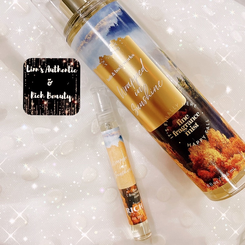 WRAPPED IN SUNSHINE -Xịt Thơm Toàn Thân Body Mist Bath &amp; Body Works