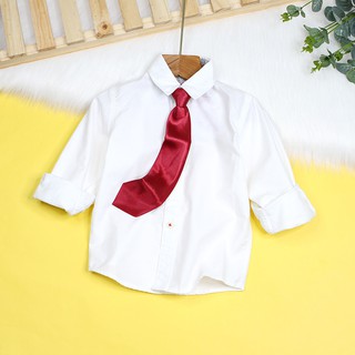 Cà vạt thắt sẵn cho bé trai dự tiệc, mix đồ