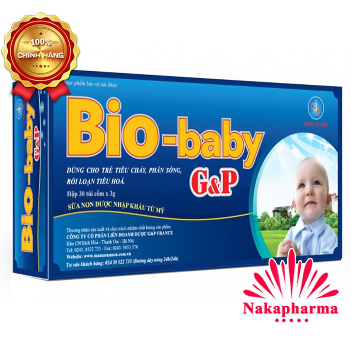 Cốm vi sinh Bio-baby G&P | Hỗ trợ tiêu hóa, giúp bé ăn ngon miệng, hấp thu tốt | Biobaby GP