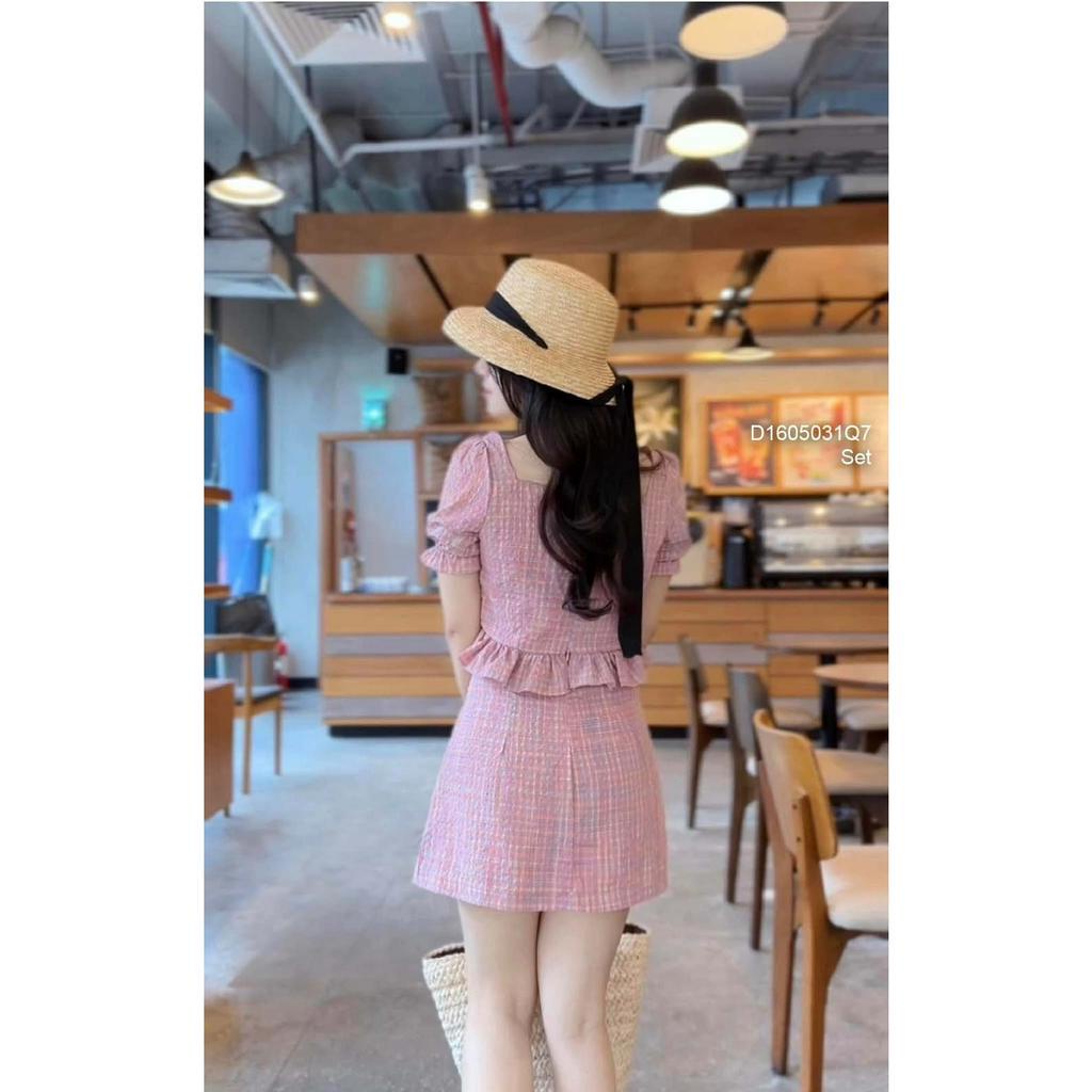 Set áo yếm kèm chân váy xoè