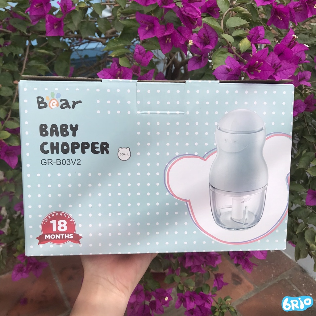 Máy xay ăn dặm đa năng Bear 0,3L GR-B03V2