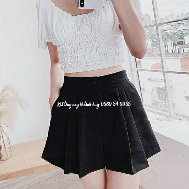 Quần short xếp li, quần đùi xếp 2 ly