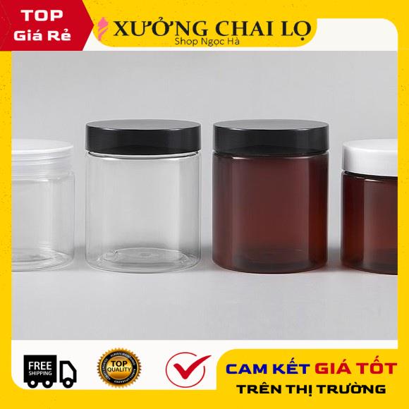 Hủ Đựng Kem ❤ GIÁ RẺ NHẤT ❤ Hủ nhựa pet 200g,250g,500g đựng mỹ phẩm, thực phẩm, đồ khô, ngũ cốc , phụ kiện du lịch