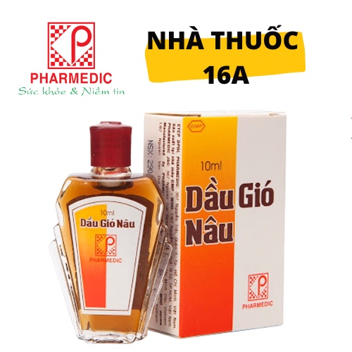 DẦU GIÓ NÂU CHAI LỚN 10ML - CHÍNH HÃNG CÔNG TY PHARMEDIC