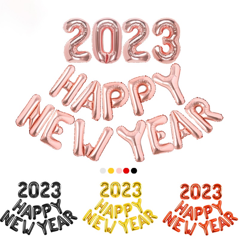 Bong Bóng Hình Số Năm Mới 2023 Trang Trí Tiệc