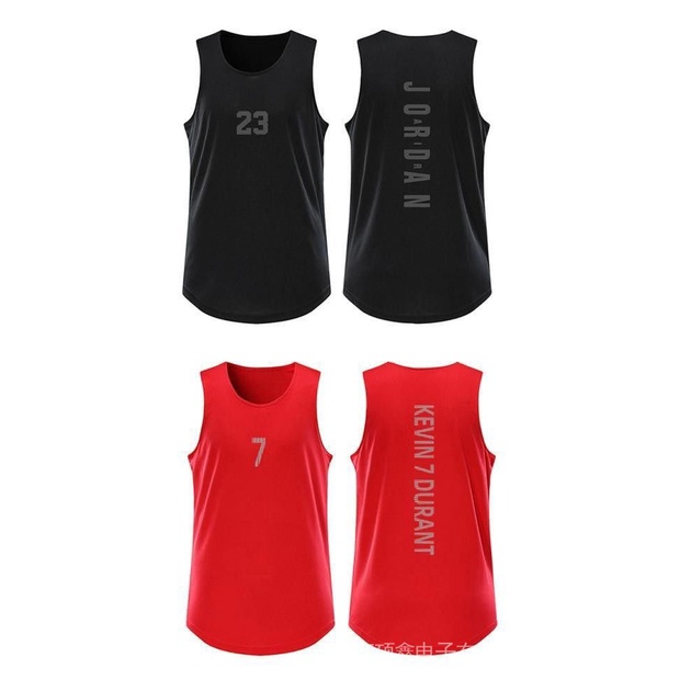 Áo Thun Thể Thao Sát Nách Jordan AJ23 Khô Nhanh Thời Trang Cho Nam Nữ