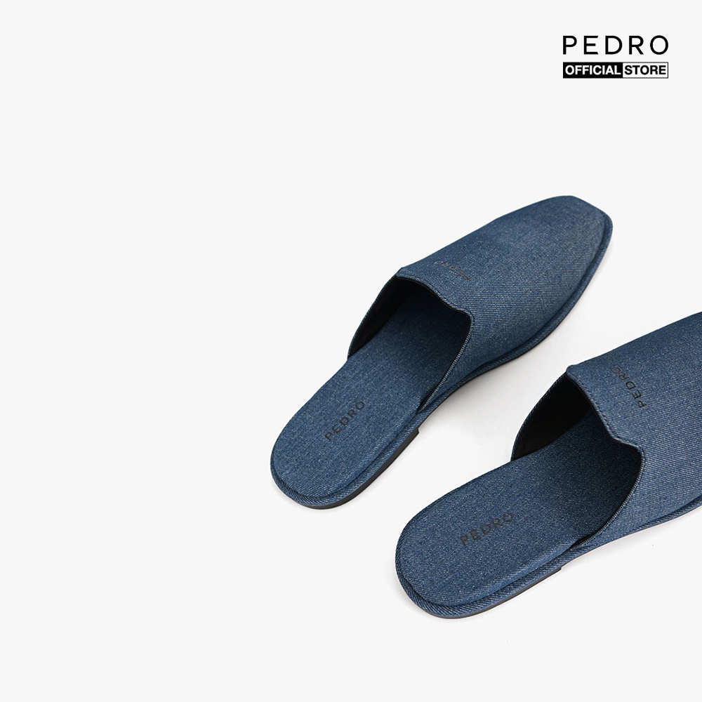 PEDRO - Giày mules nam mũi vuông Slip On Leather PM1-56380009-06 | BigBuy360 - bigbuy360.vn
