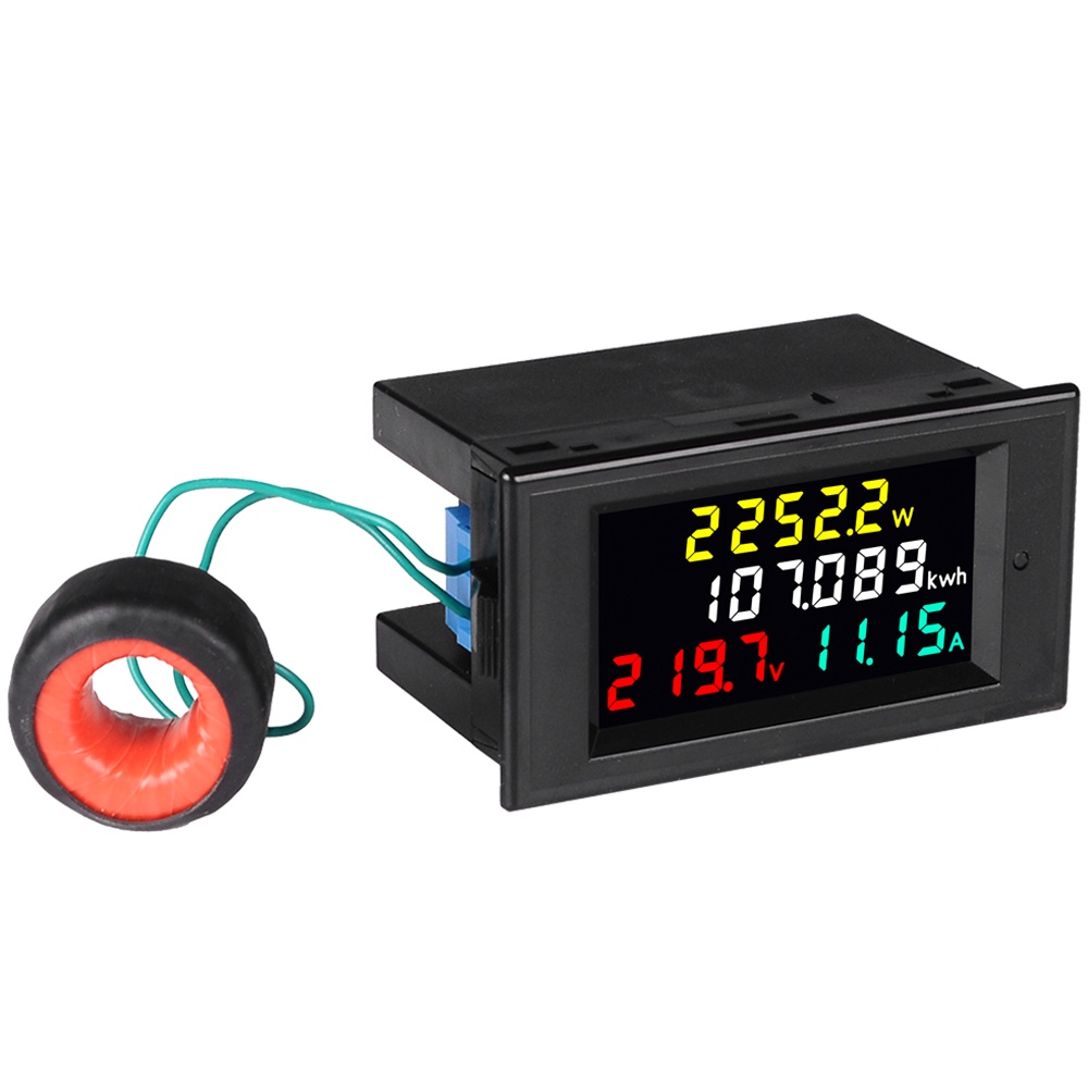 SZ D69-2049 Máy đo kỹ thuật số đa chức năng Điện áp Năng lượng DROK AC 80-300V 100A Vôn kế dòng điện