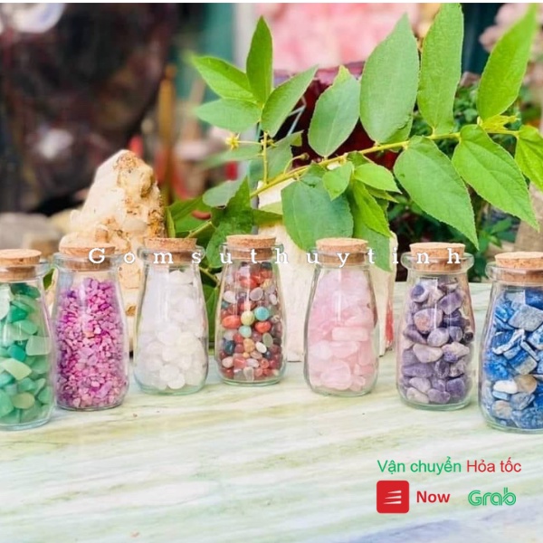 Lọ thủy tinh nút gỗ ép cao cấp dùng decor, trồng cây dung tích 100ml