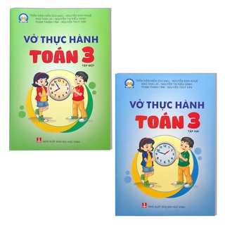 Sách combo 2 cuốn - vở thực hành toán 3 bình minh - tập 1 + tập 2