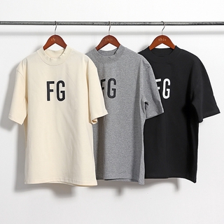 FG Áo Thun Tay Ngắn In Chữ Trẻ Trung Thời Trang Unisex