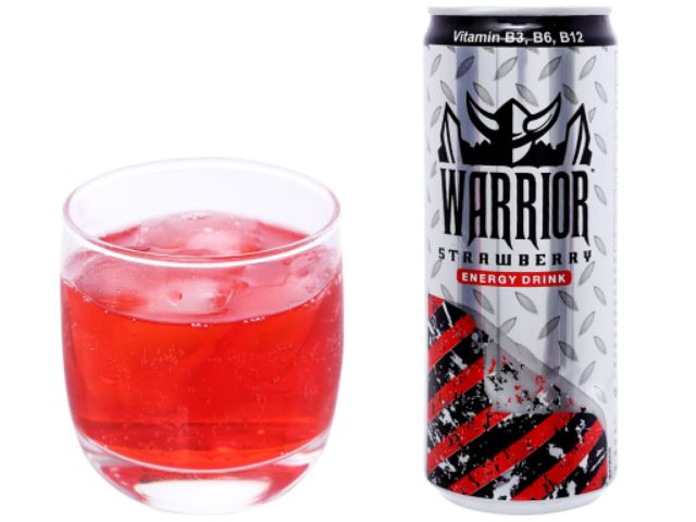 Combo 6 lon tăng lực Warrior dâu 325 ml