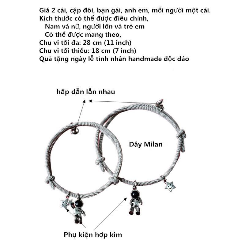 Vòng Đeo Tay Nam Châm Cá Tính Cho Cặp Đôi | BigBuy360 - bigbuy360.vn