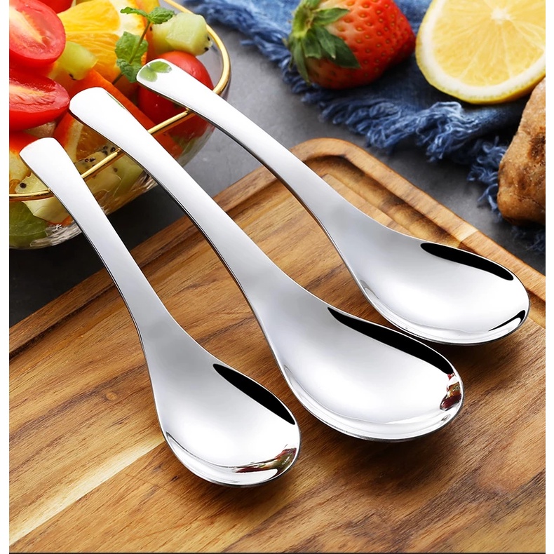 Muỗng Cà Phê Bằng Thép Không Gỉ 3 Kích Cỡ Chất Lượng Cao 304